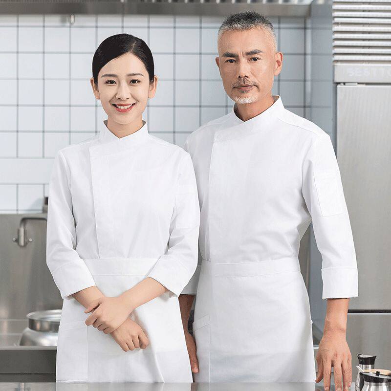 厨师工作服长袖秋冬酒店厨师服餐饮工装食堂后厨餐厅服装饭店火锅