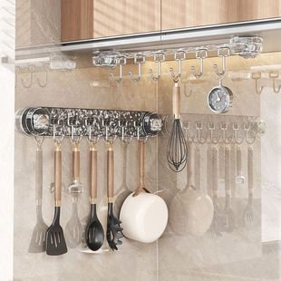 旋转吸盘挂钩一排免打孔强力承重挂勾家用挂衣钩排钩浴室连排粘钩