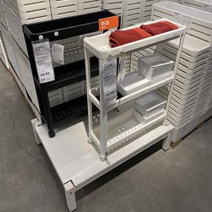 维灰恩置物架可移动手推车厨房客厅浴室夹缝收纳架子卫生间小推车