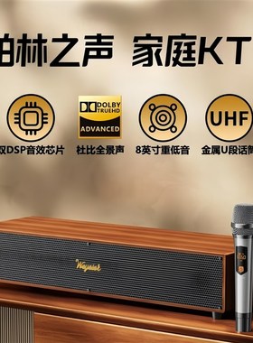 柏林之声高端家庭iktv音响套装回音壁卡拉ok机家用家庭影院k歌音