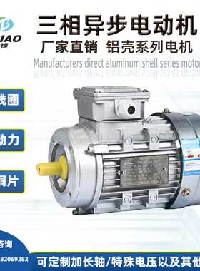 铝壳电动机2800转0.09/0.12/0.18/0.25/0.37/0.55KW微型马达380V