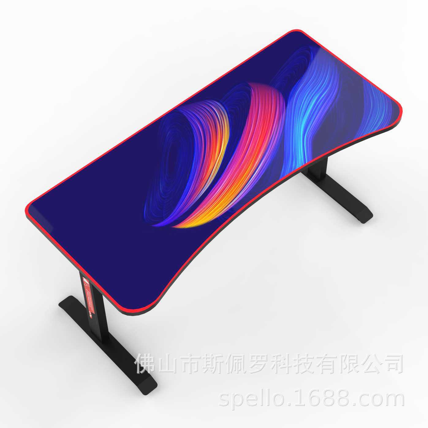 电竞桌椅套装台式电脑桌轻奢工作台全套一体桌子卧室家用书桌