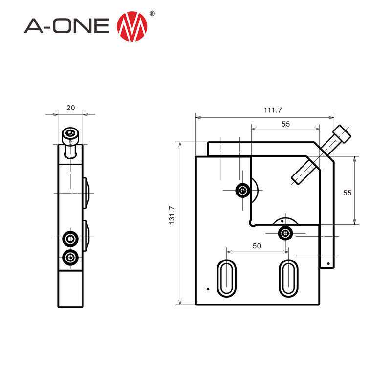 A-ONE线切割机床圆形夹紧扣件 快走丝加工圆形工件夹持固定夹具