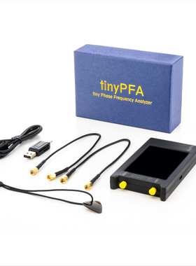 tinyPFA 便携式相位频率分析仪1MHz-290MHz频率带4寸显示屏可充电