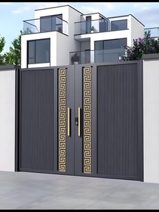 铝合金庭院门别墅大门农村自建房双开门户外庭院大门