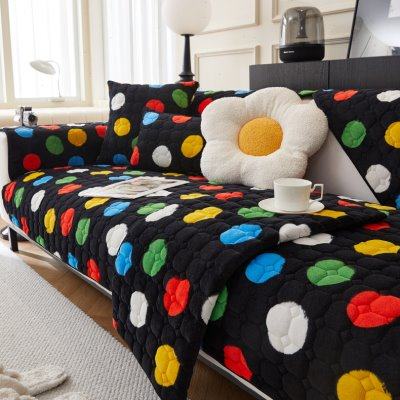 网红色彩冬季毛绒沙发垫加厚防滑坐垫时尚沙发盖巾保暖套罩冬天款,居家布艺,沙发垫,淘宝优惠券,粉丝福利购,淘宝优惠卷