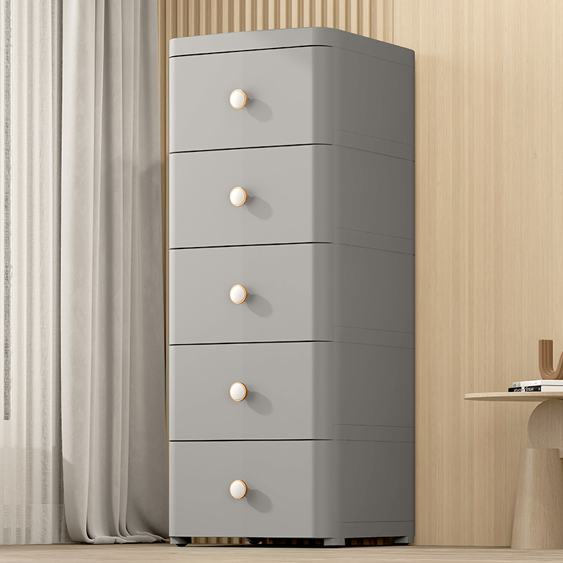 加厚夹缝抽屉式h收纳柜卫生间多层储物柜厨房置物架缝隙厕所五斗