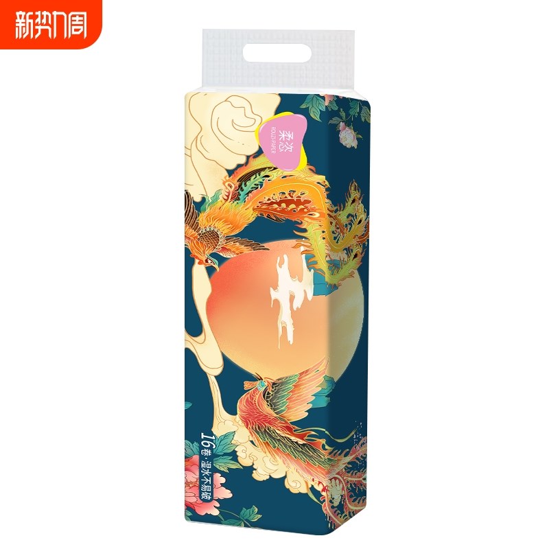 960g大卷柔g恣卷纸5层加厚16卷家用卫生纸厕纸实心手纸无芯卷筒纸