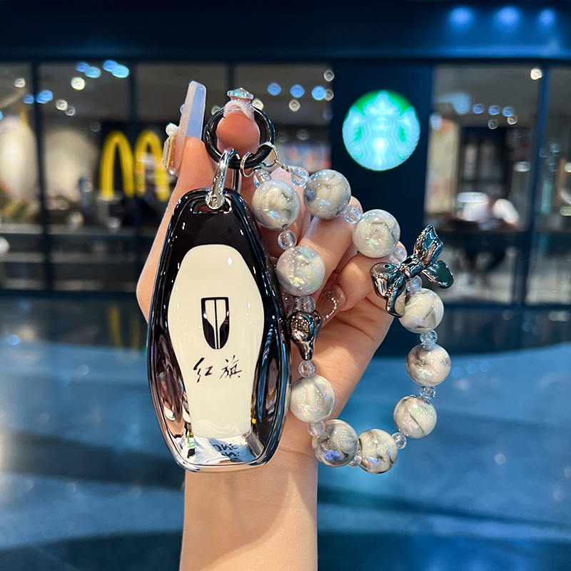 2024款红旗H5钥匙套2023款H6 H9专用HQ9F HS5 HS7 HS3 EH7汽车扣