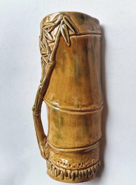 竹阳台防盗网陶瓷花瓶艺杨庆焜公仔手工石挂家居装饰摆件湾报平安