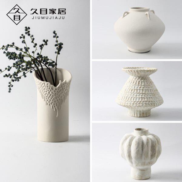 现代极简陶瓷花器创意样板间客厅餐厅电视柜玄关柜花瓶装饰品摆件