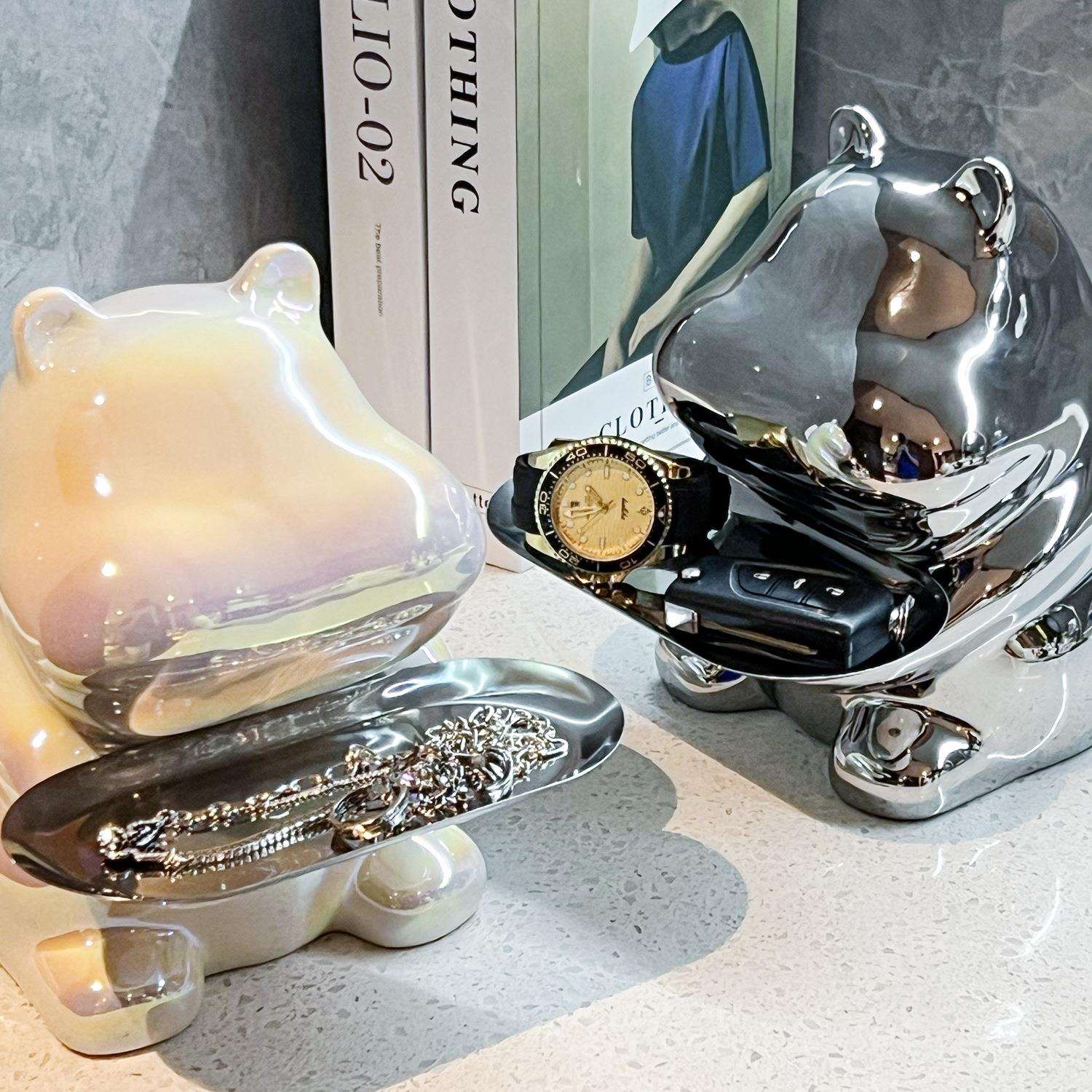 感纸抽盒子餐巾纸盒客厅抽纸盒家用茶几陶瓷纸巾盒可爱奶油风