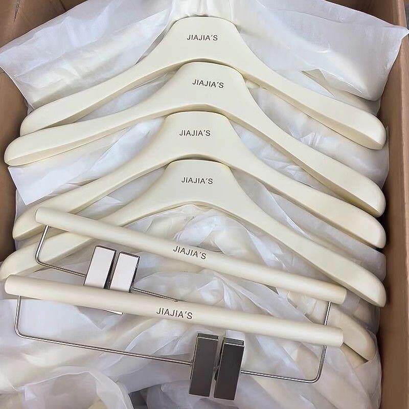 服装店专用衣架儿童大童烤漆实木防滑无痕男装女士衣服架衣撑裤架