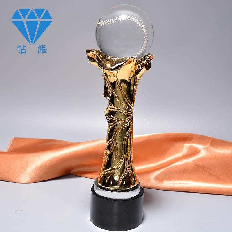 篮球金属奖杯奖牌 棒球足球地球定 做刻字现货 水晶工艺品