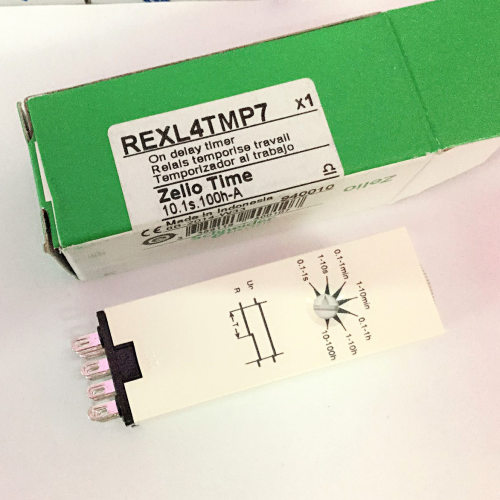 原装进口施(印尼) 小型时间继电器 REXL4TMP7 AC230V