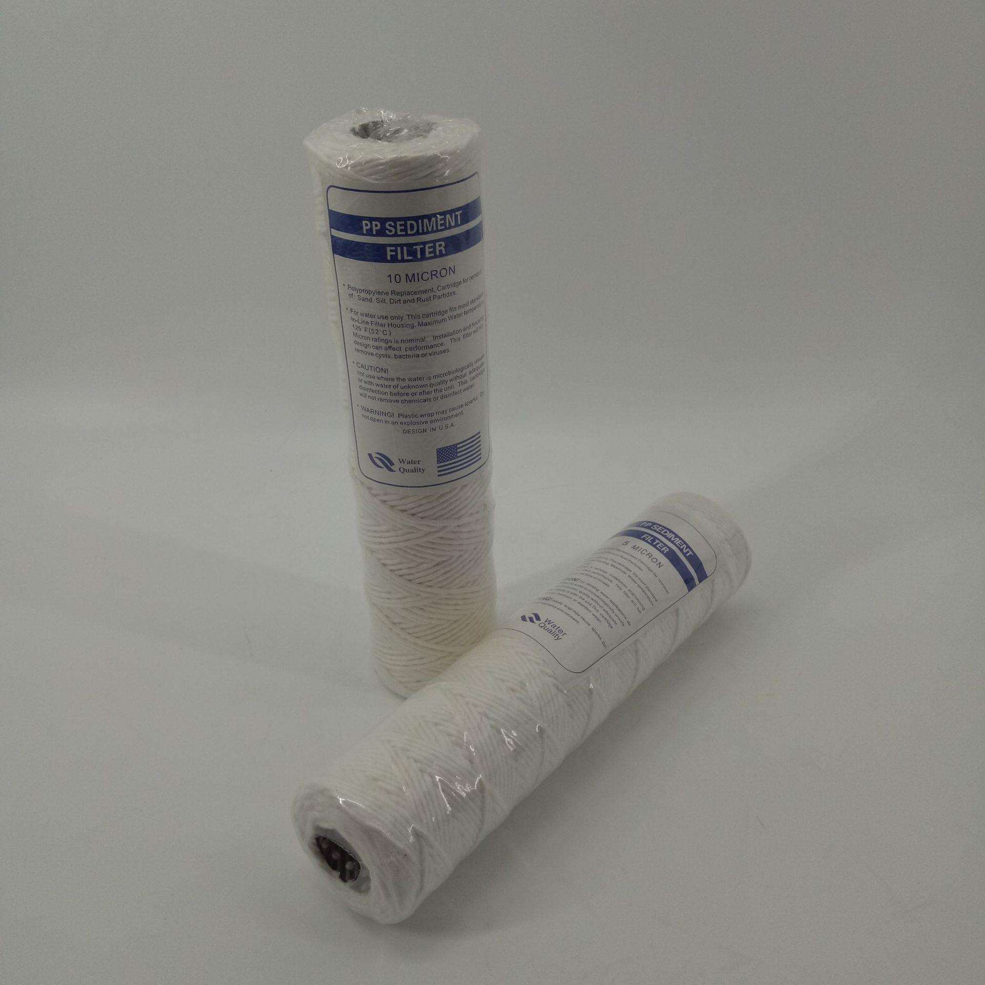 华豫现货供应PP线绕脱脂棉线绕滤芯10寸20寸30寸40寸