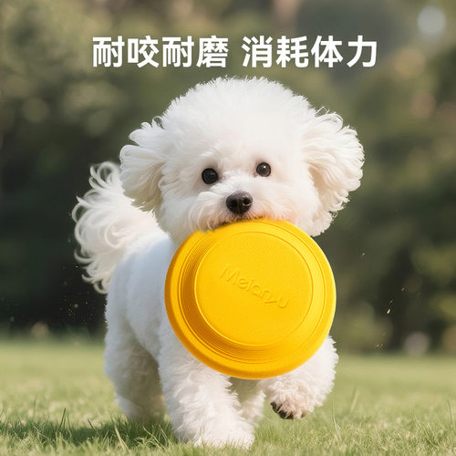狗狗玩具训练软飞盘户外互动陪伴小型犬玩具耐咬比熊宠物用品