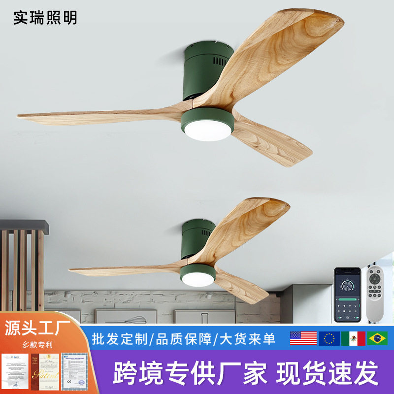 吸顶大风力吊扇灯家用餐厅卧室一体工业商用电扇灯智能客厅风扇灯