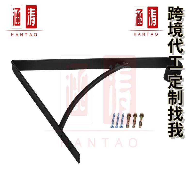 跨境铁艺美式简易洗手间扶手复古挂钩门外楼梯扶手卫生间水泥配件