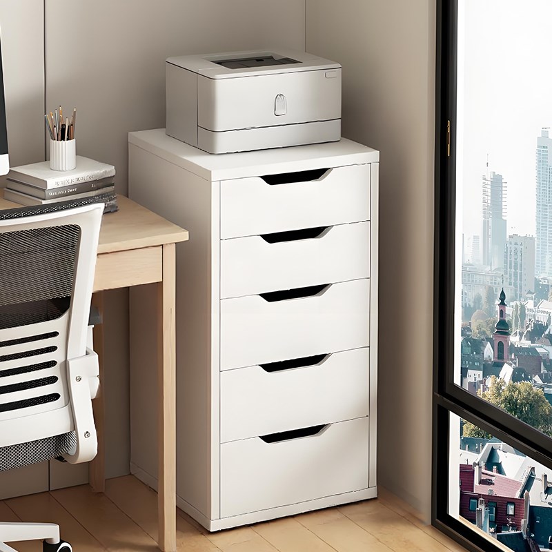抽屉式收纳柜桌下文件柜办公室收纳柜家用书桌多层U置物柜夹缝柜