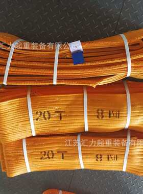江苏汇力厂家直供 扁平吊带20t5m 起重吊带20t4m 高强尼龙吊带