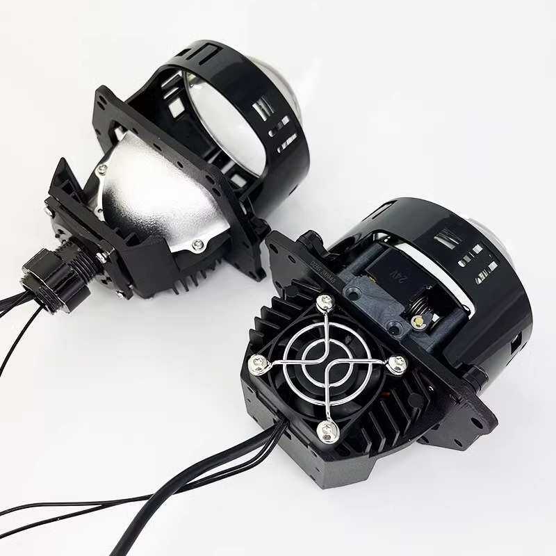 工厂 3寸led双光透镜改装汽车车灯前大灯高亮通用远近一体大灯