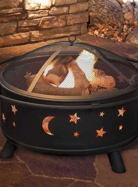 跨境电商户外取暖火盆柴火炉烤火庭院取暖炉篝火取暖firepit火盆