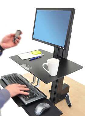 赣州Ergotron爱格升33-350-200桌面安装电脑升降办公桌坐站交替