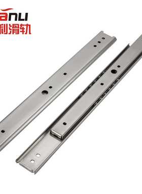 SSRN36耐高温中载型二节不锈钢滑轨35宽L-IDC01烤箱线性滑轨导轨