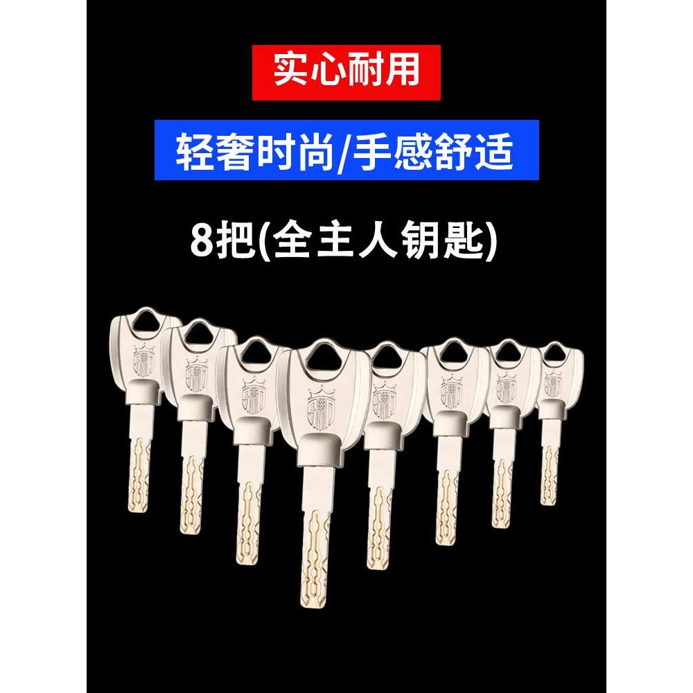 超C级防盗门锁芯叶片家用通用型全铜入户d老式换锁心铁门进户大门