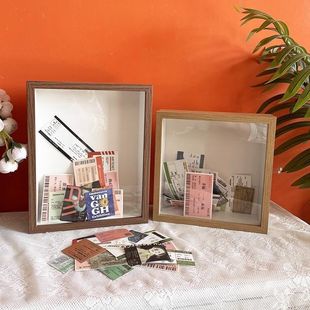 票根相框火车票演唱会景区门票电影票旅行车票记录收纳收集收藏册
