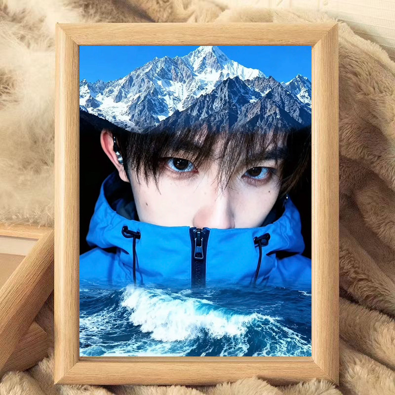 苏新皓TOP登录少年生活照同款木质相框桌面摆台生日礼物相片定制