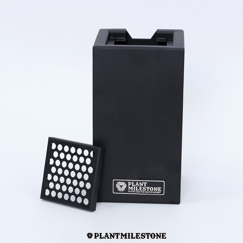 植物展示摆件潮流摆件花盆底托块根种植园L艺底座板滤水金属置物