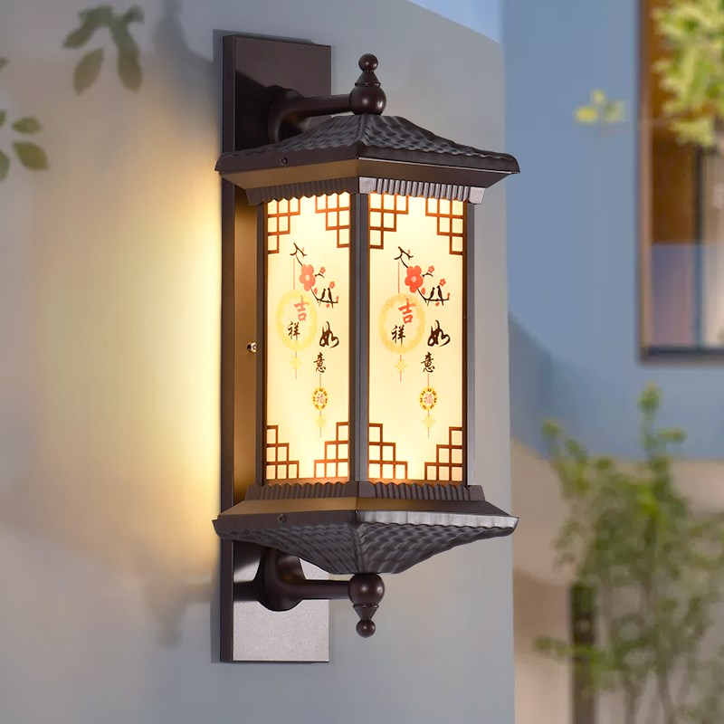 太阳能户外壁灯门柱壁灯防水酒店别墅中L式庭院灯两侧门灯外墙灯