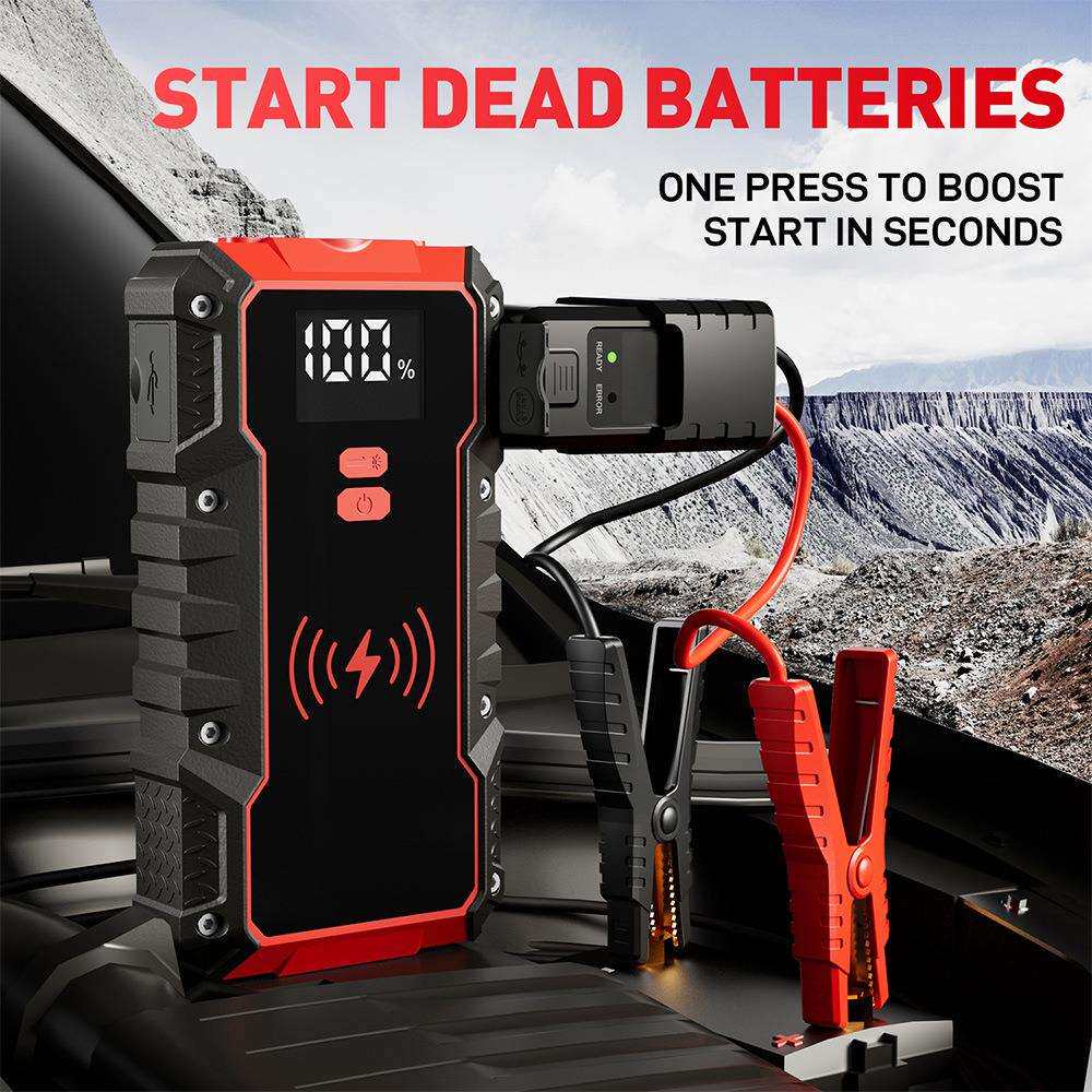 PD60W快充汽车应急启动电源无线充启动电源带12v电瓶应急搭电