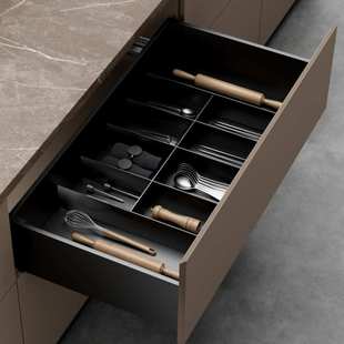 DTC东泰 骑马抽屉 豪华抽帮滑轨阻尼导轨钢侧板轨道 HB潮立方