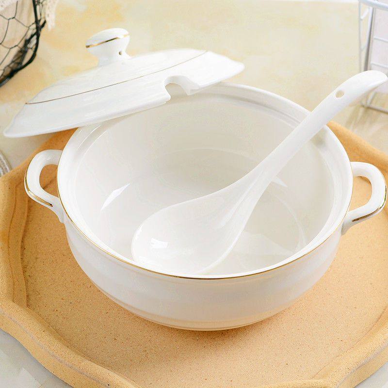 大碗汤碗家用双耳带盖陶瓷汤窝创意炖盅大号容量饭汤盆微波炉包邮,厨房/烹饪用具,炖锅/炖煲/汤煲,淘宝优惠券,粉丝福利购,淘宝优惠卷