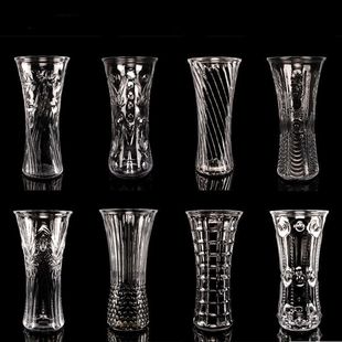 大号超厚透明玻璃花瓶水培转运竹富贵竹百合客厅洋气鲜花插花摆件