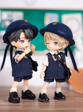 O.b.11娃衣 可爱日式幼稚园套装幼儿园制服12分 bjd娃娃配饰现货