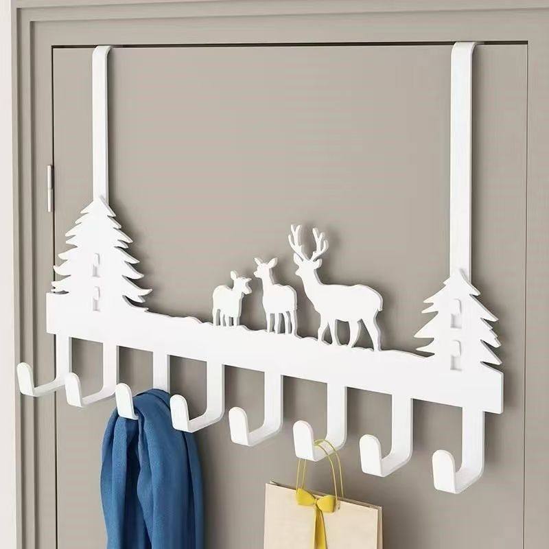 门后挂钩衣架免打孔卧室高门上衣服挂衣钩门口门背式加厚无痕挂钩,收纳整理,挂门置物架,淘宝优惠券,粉丝福利购,淘宝优惠卷