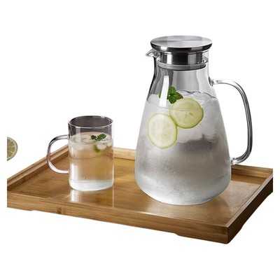 冷水壶玻璃耐高温家用大容量凉水杯泡茶壶套装开水瓶高