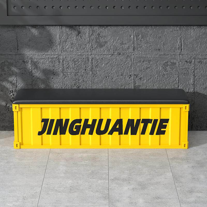 工业风创意储物换穿鞋凳网红等候椅健身房服装店体育馆长条休息凳