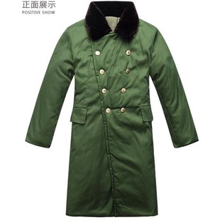 老款军绿大衣87涤卡棉大衣保安冷库男劳保防寒保暖服防寒服棉袄