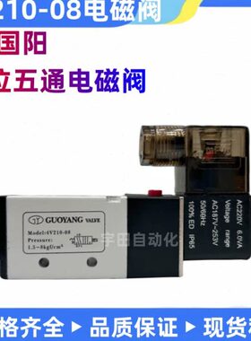 气动电磁阀-V214-国阳五 4磁101541位4通8向-V3二V阀0电0换010GY