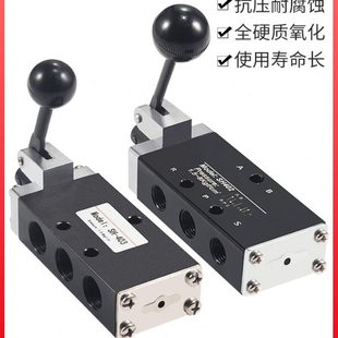 气动手动换向阀SH-402手扳阀SH-403二位五通手动复位手板阀控制阀