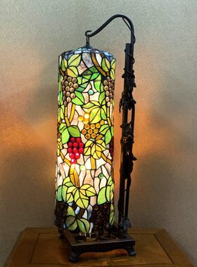 Y 罗马柱凡古典帝客厅落地灯田园AU藤欧式卧室台灯尼H葡萄T边几