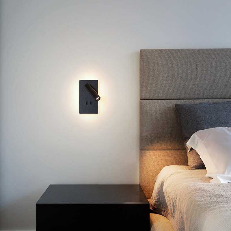 护眼全光谱极简现代简约儿童房卧室主卧酒店床头阅读壁挂led壁灯