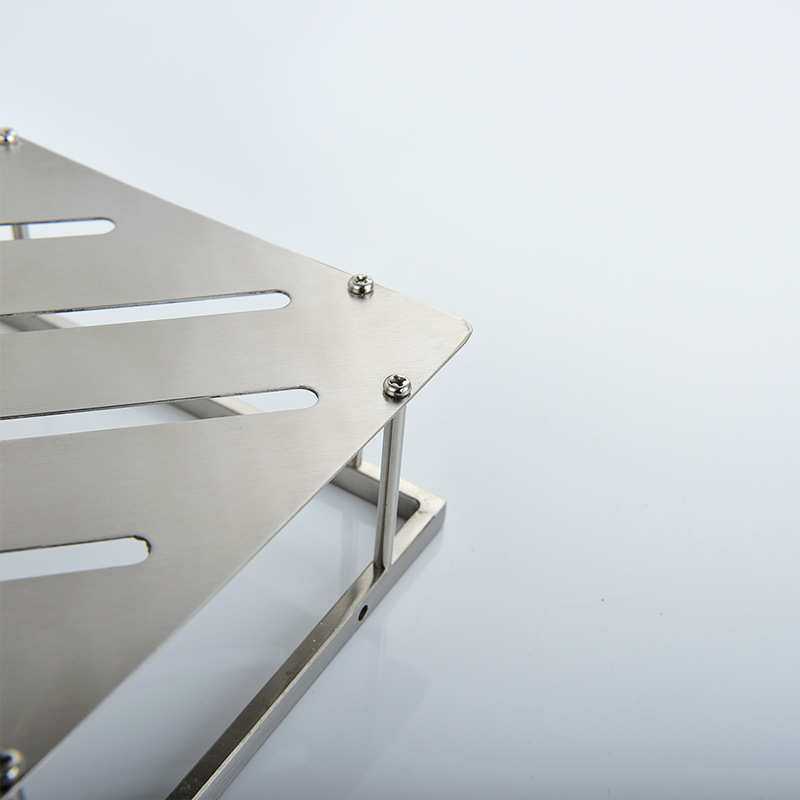 304不锈钢浴室置物架免打孔三角篮卫生间壁挂收纳架洗漱台墙角架