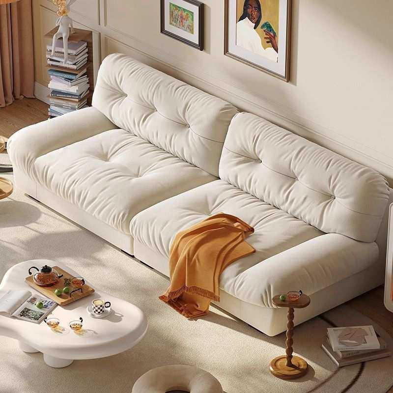 新款北欧布艺沙发客厅家用小户型简约现代布艺沙发猫爪皮艺沙发