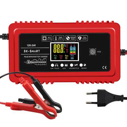 智能跨境出口Full Automatic 12V12A 24V 6A Car Battery Charger